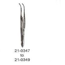 SPLINTER FORCEPS, VERY FINE POINTS, STRAIGHT/CURVED WITH GUIDE PIN 3Â½ INHCES