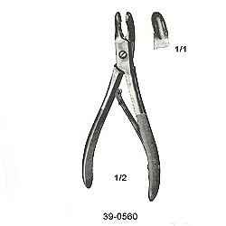 LUER RONGEUR, CURVED 175MM