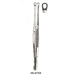 TUTTLE THORACIC THUMB FORCEPS 9 INCHES (23CM)
