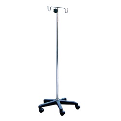 IV DRIP STAND - STAINLESS STEEL