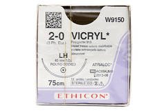 VICRYL 2/0 VIOLET 75CM 1/2Circle 40MM Taperpoint Plus LH Needle