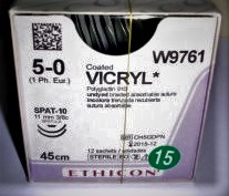 VICRYL UND 45CM M- -/0 SPAT-10