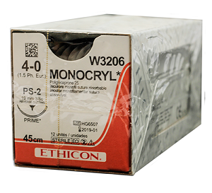 MONOCRYL UND 45CM M1.5 4/0 PS-2 PRIME