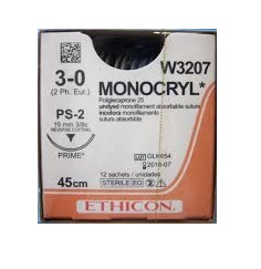 MONOCRYL UND 45CM M2 3/0 PS-2