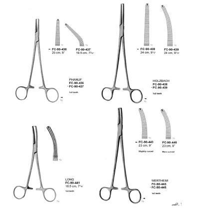 HYSTERECTOMY CLAMPS