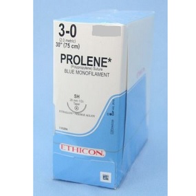 PROLENE 3/0 BLUE 90CM 1/2Circle 31MM RoundBody MH-1 Needle