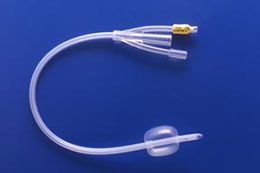 RUSCH BRILLANT 100% SILICONE CATHETER - 3 WAY- CYLINDRICAL- SOLID TIP-  20ML- 30ML