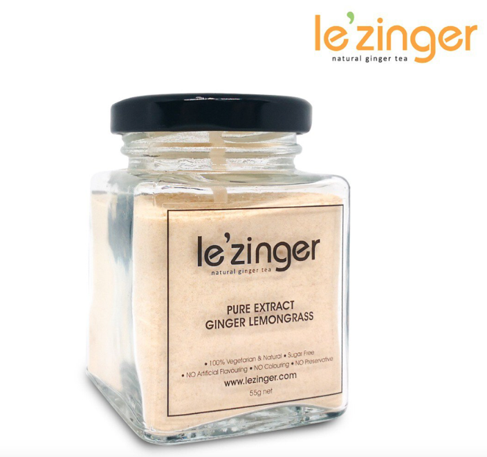 Le'zinger 100% Pure Bentong Ginger & Lemongrass Extract 55g