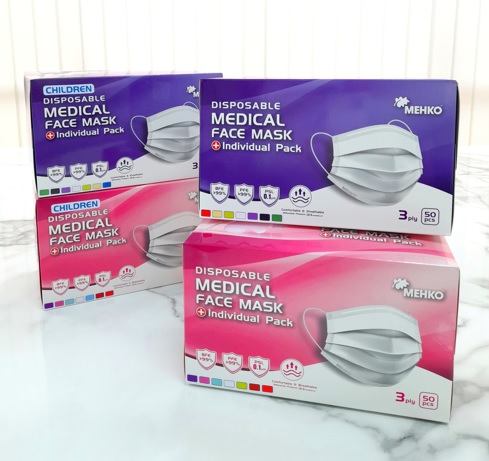 DISPOSABLE 3-PLY MEDICAL FACE MASK