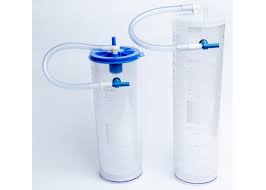 SUCTION LINER W/WHITE CAP, WITH SHUT-OFF VALVE