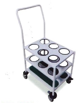 OXYGEN CYLINDER CART - 6 IN 1 TROLLEY (MS-9204)