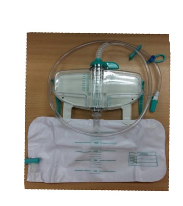 URINE METER WITH DRAINAGE BAG