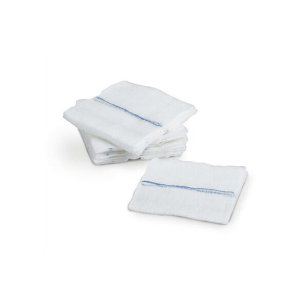 PRECUT ABSORBENT GAUZE SWAB WITH X-RAY DETECTABLE LINE