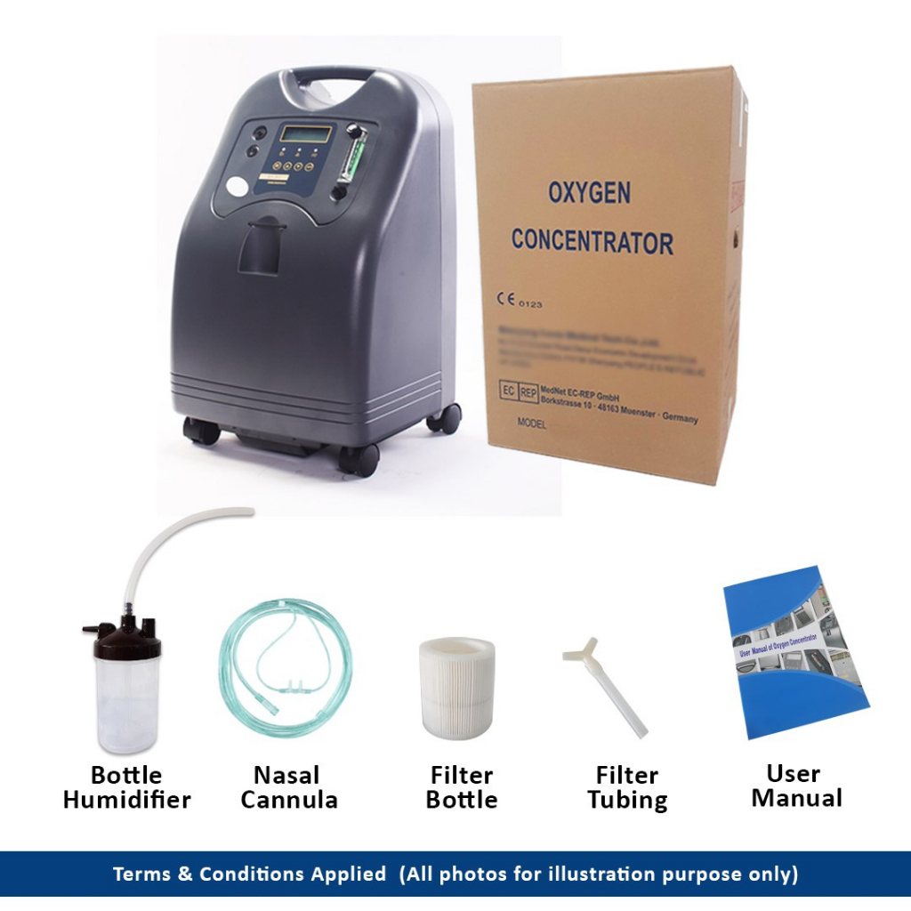 OXYGEN CONCENTRATOR ON CASTERS V5-W-NS (10 Liters)