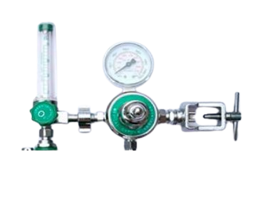 OXYGEN REGULATOR PIN INDEX W/ FLOW METER