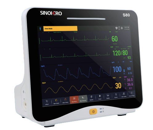 MULTI-PARAMETER PATIENT MONITOR (ECG, SPO2, NIBP, RESP, TEMP, PR) 