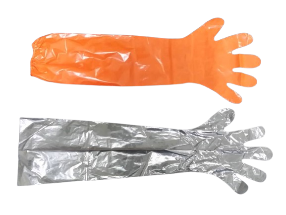 LDPE SHOULDER LENGTH GLOVE WITH CUFF