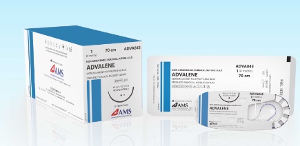 ADVALENE - MONOFILAMENT POLYPROPYLENE BLUE 2-0 75CM 1/2 CIR TP 31MM