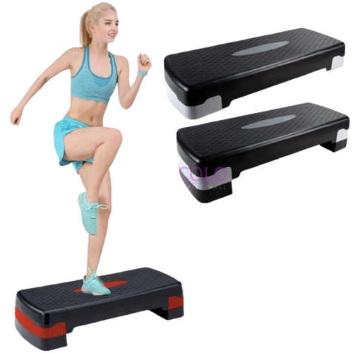 ADJUSTABLE AEROBIC STEP BOARD NON-SLIP FITNESS STEPPER FOR CARDIO, YOGA, & GYM WORKOUTS 