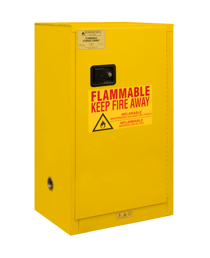 FLAMMABLE STORAGE CABINET YELLOW