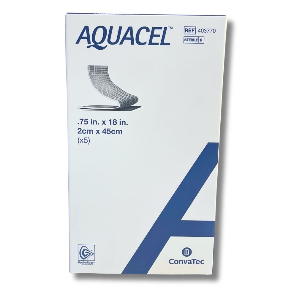 AQUACEL EXTRA HYDROFIBER DRESSING 2CM x 45CM  RIBBON
