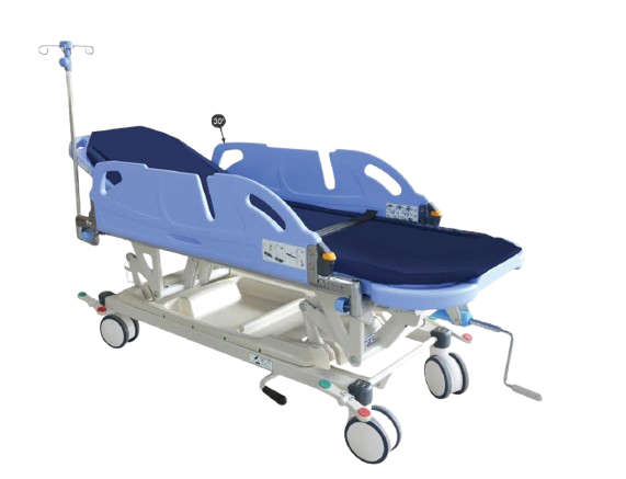 HOSPITAL A & E PATIENT TRANSPORT TROLLEY 